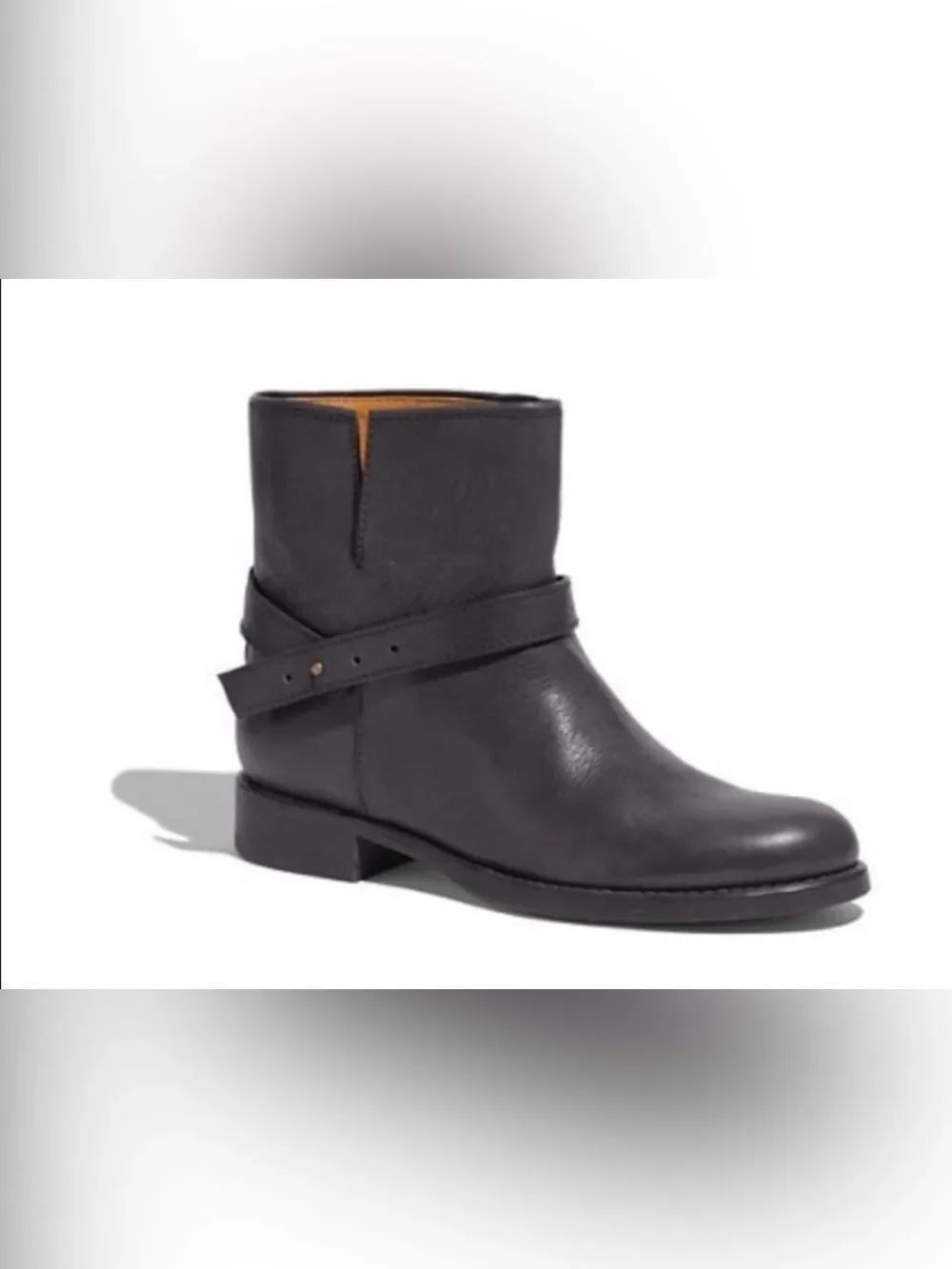 Madewell The Biker Leather Boot Black Size 7
